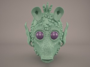 greedo head star wars 3D Model
