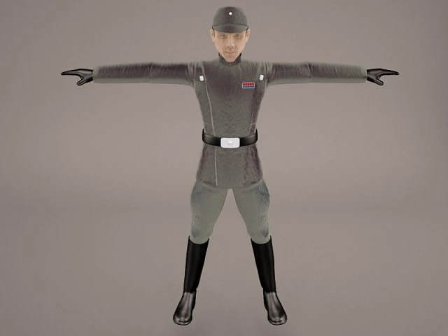 imperial officer star wars 3D Model .c4d .max .obj .3ds .fbx .stl .blend