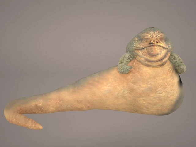 jabba the hutt star wars 3D Model .c4d .max .obj .3ds .fbx .stl .blend