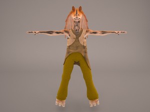jar jar binks star wars 3D Модель