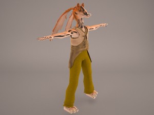 jar jar binks star wars 3D Модель