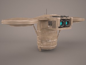 lift droid transpoter star wars Modèle 3D