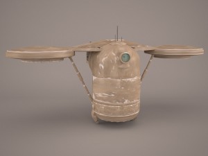 lift droid transpoter star wars Modèle 3D