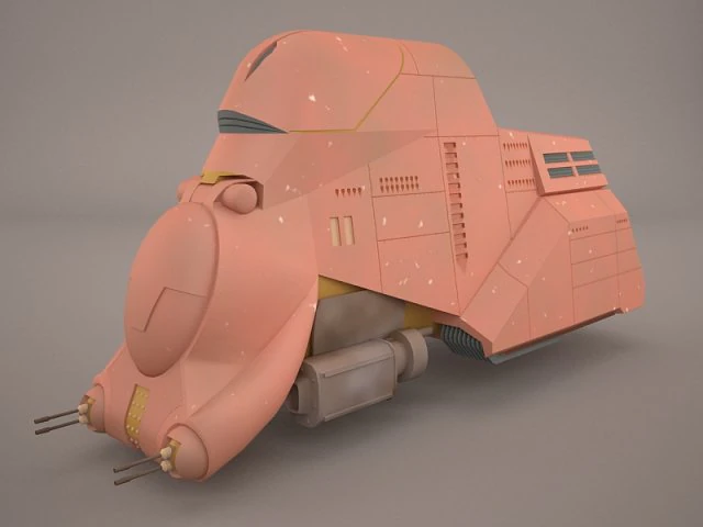 transporter star wars 3D Model .c4d .max .obj .3ds .fbx .stl .blend 