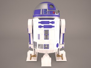 r2d2 star wars Modelo 3D