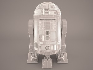 r2d2 star wars 3Dモデル