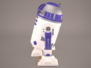 r2d2 star wars 3Dモデル