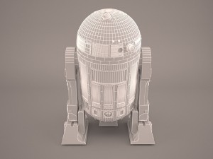 r2d2 star wars 3Dモデル