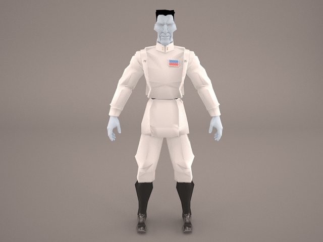 thrawn star wars 3D मॉडल .c4d .max .obj .3ds .fbx .stl .blend 
