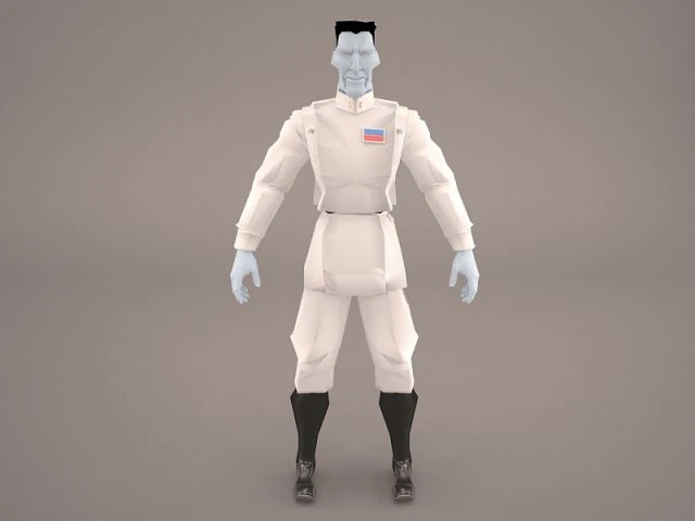 thrawn star wars 3D Model .c4d .max .obj .3ds .fbx .stl .blend