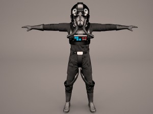 tie pilot star wars 3D Model