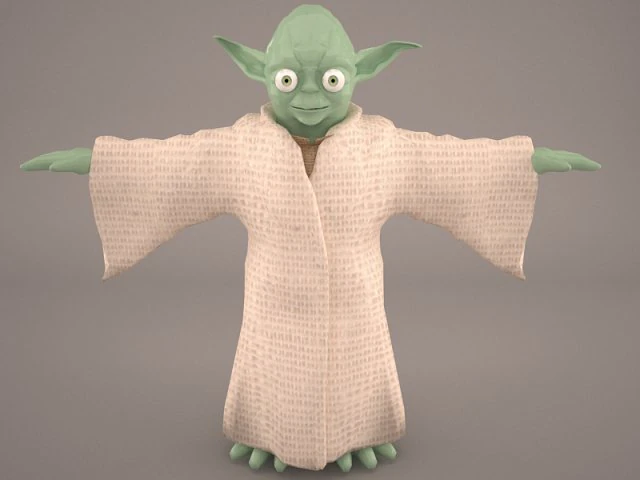 yoda star wars 3D Model .c4d .max .obj .3ds .fbx .stl .blend