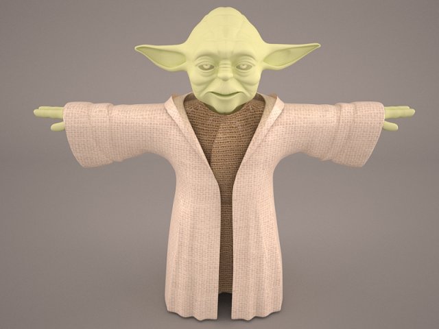 yoda star wars 3 3Dモデル .c4d .max .obj .3ds .fbx .stl .blend 