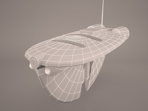 airtaxi med star wars Model 3D