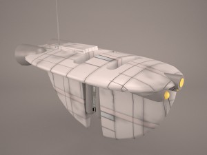 airtaxi med star wars Model 3D