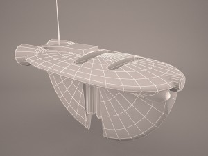 airtaxi med star wars Model 3D