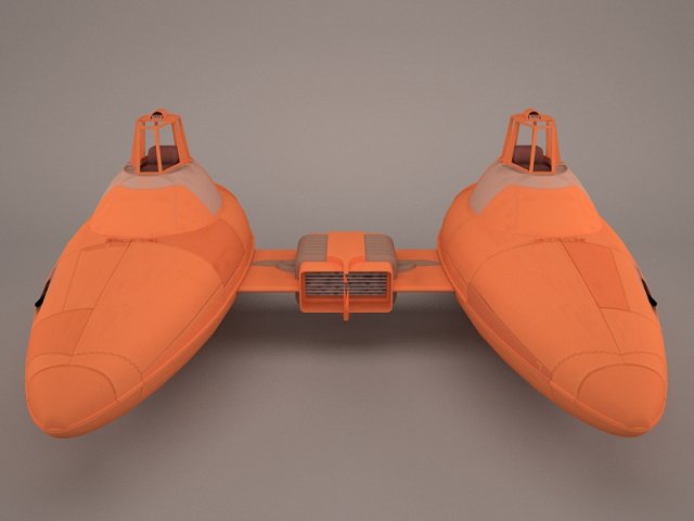 cloud car star wars Model 3D .c4d .max .obj .3ds .fbx .stl .blend 