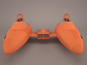 cloud car star wars Modelo 3D
