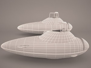 cloud car star wars Model 3D