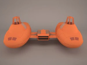 Wolkenauto Star Wars 3D Modell