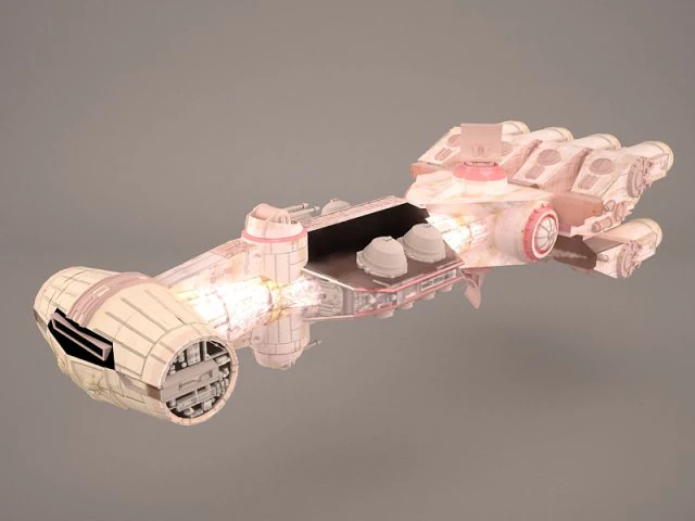corvette star wars 3D Model .c4d .max .obj .3ds .fbx .stl .blend 