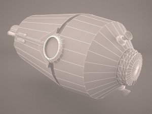scifi escape pod star wars 3D Model