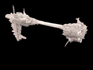 scifi frigate predator star wars 3D Model