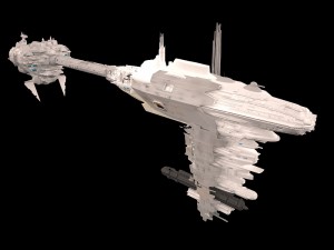 scifi frigate predator star wars 3D Model