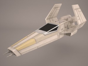x wing t-65 spacecraft star wars Modelo 3D
