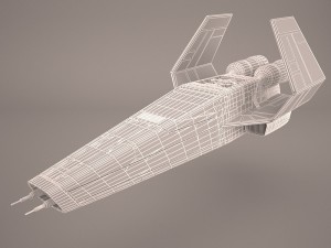x wing t-65 spacecraft star wars Modelo 3D