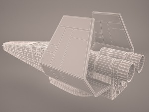 x wing t-65 spacecraft star wars Modelo 3D