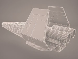 एक्स विंग टी-65 अंतरिक्ष यान स्टार वार्स 3D मॉडल