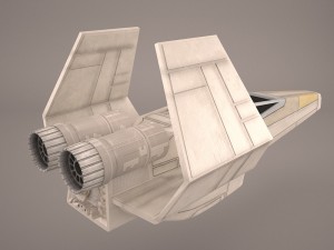 x wing t-65 spacecraft star wars Modelo 3D