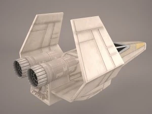 एक्स विंग टी-65 अंतरिक्ष यान स्टार वार्स 3D मॉडल