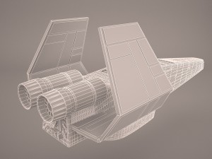 x wing t-65 spacecraft star wars Modelo 3D