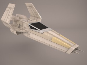 x wing t-65 spacecraft star wars Modelo 3D