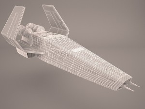 x wing t-65 spacecraft star wars Modelo 3D