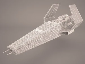 x wing t-65 spacecraft star wars 3D Model