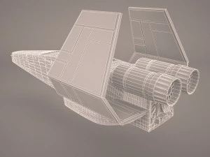 x wing t-65 spacecraft star wars 3D Model