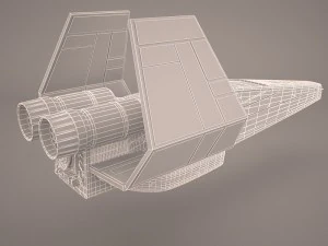 x wing t-65 spacecraft star wars 3D Model