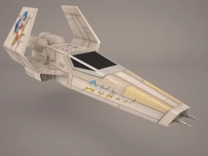 x wing t-65 spacecraft star wars 3D Model