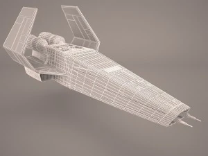 x wing t-65 spacecraft star wars 3D Model