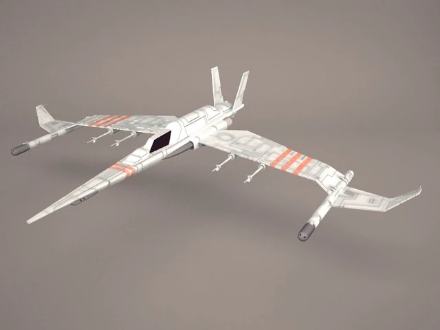 x wing t-65 spacecraft star wars 3D Model .c4d .max .obj .3ds .fbx .stl .blend 