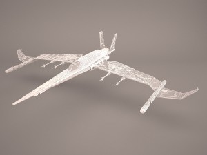 x wing t-65 spacecraft star wars Modelo 3D