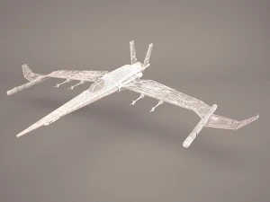 x wing t-65 spacecraft star wars 3D Model