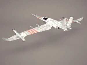 x wing t-65 spacecraft star wars 3D Model