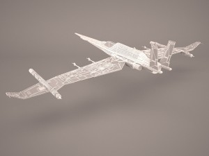x wing t-65 spacecraft star wars Modelo 3D