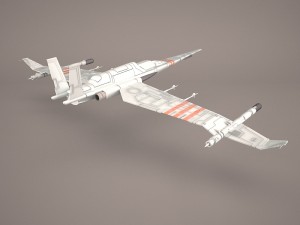 x wing t-65 spacecraft star wars Modelo 3D