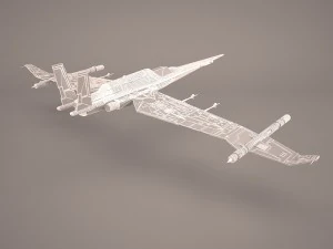 x wing t-65 spacecraft star wars 3D Model