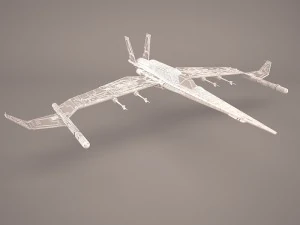 x wing t-65 spacecraft star wars 3D Model